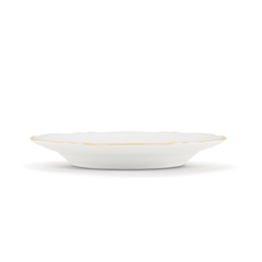 Corona Dessert Plate - White/Gold