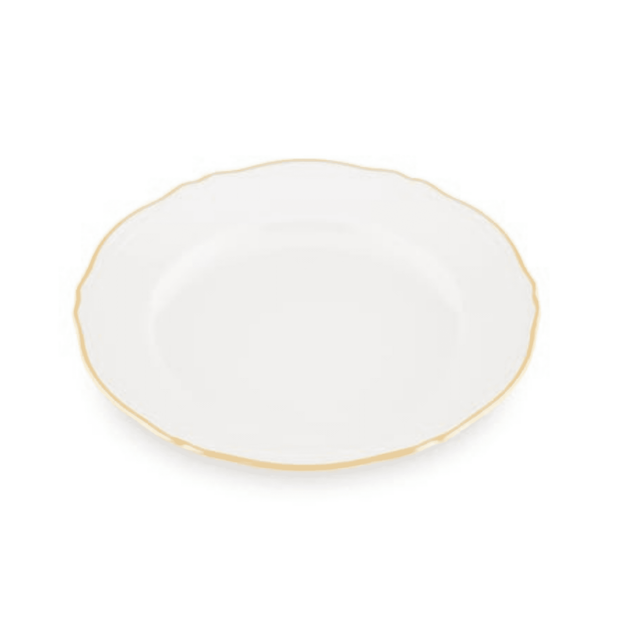 Corona Dessert Plate - White/Gold