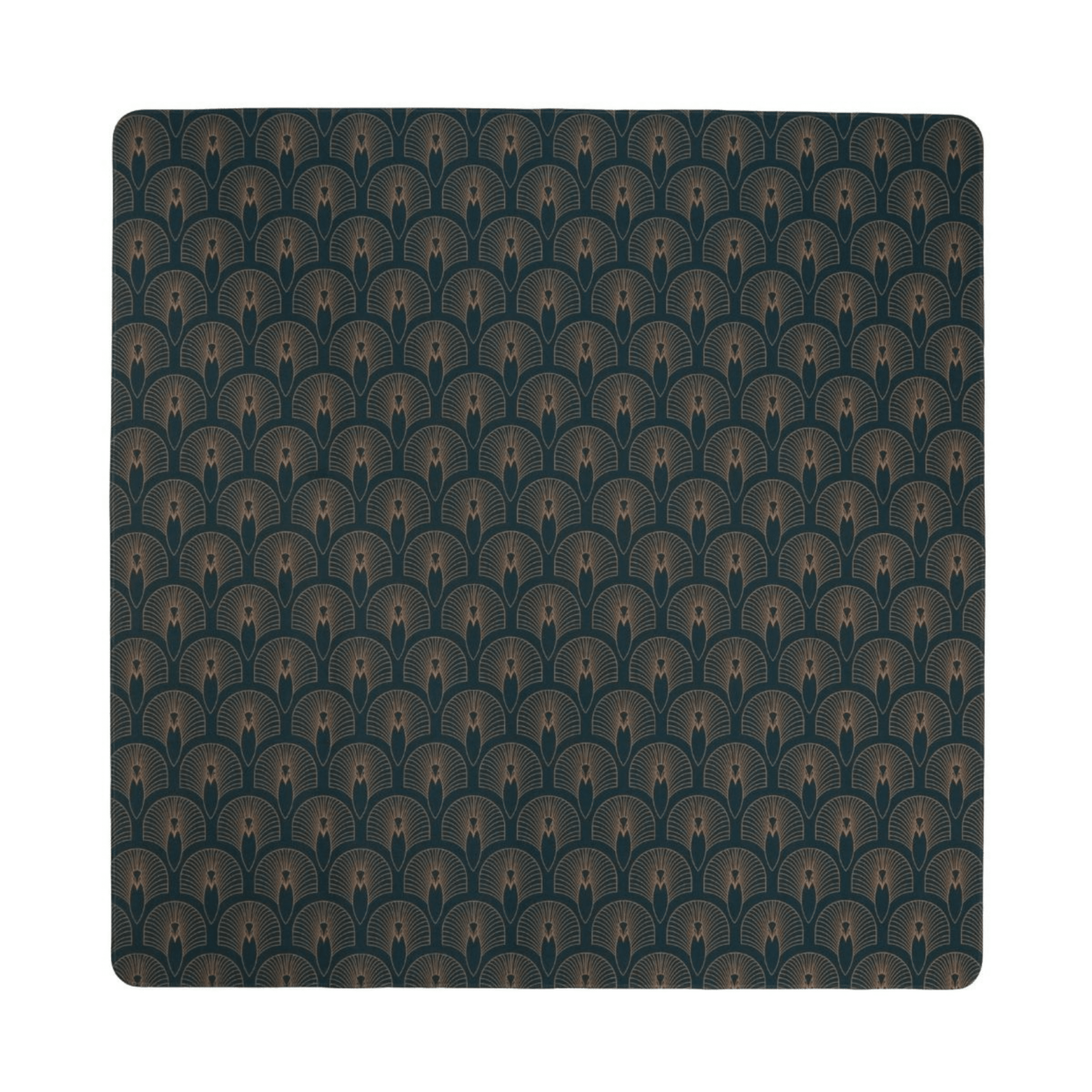 Deco Deep & Gold Double-Sided Mahjong Mat