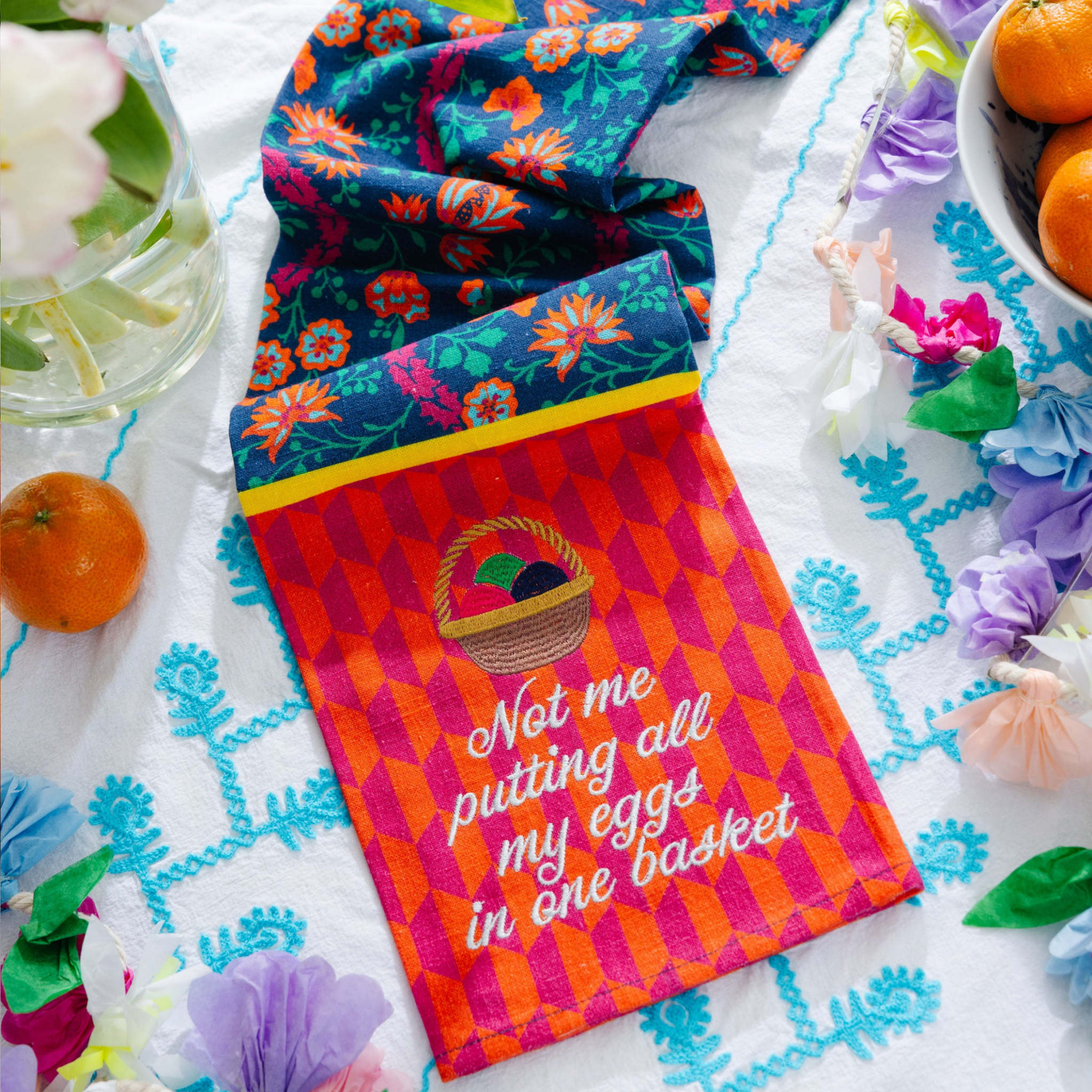 Eggs Basket Dish Towel
