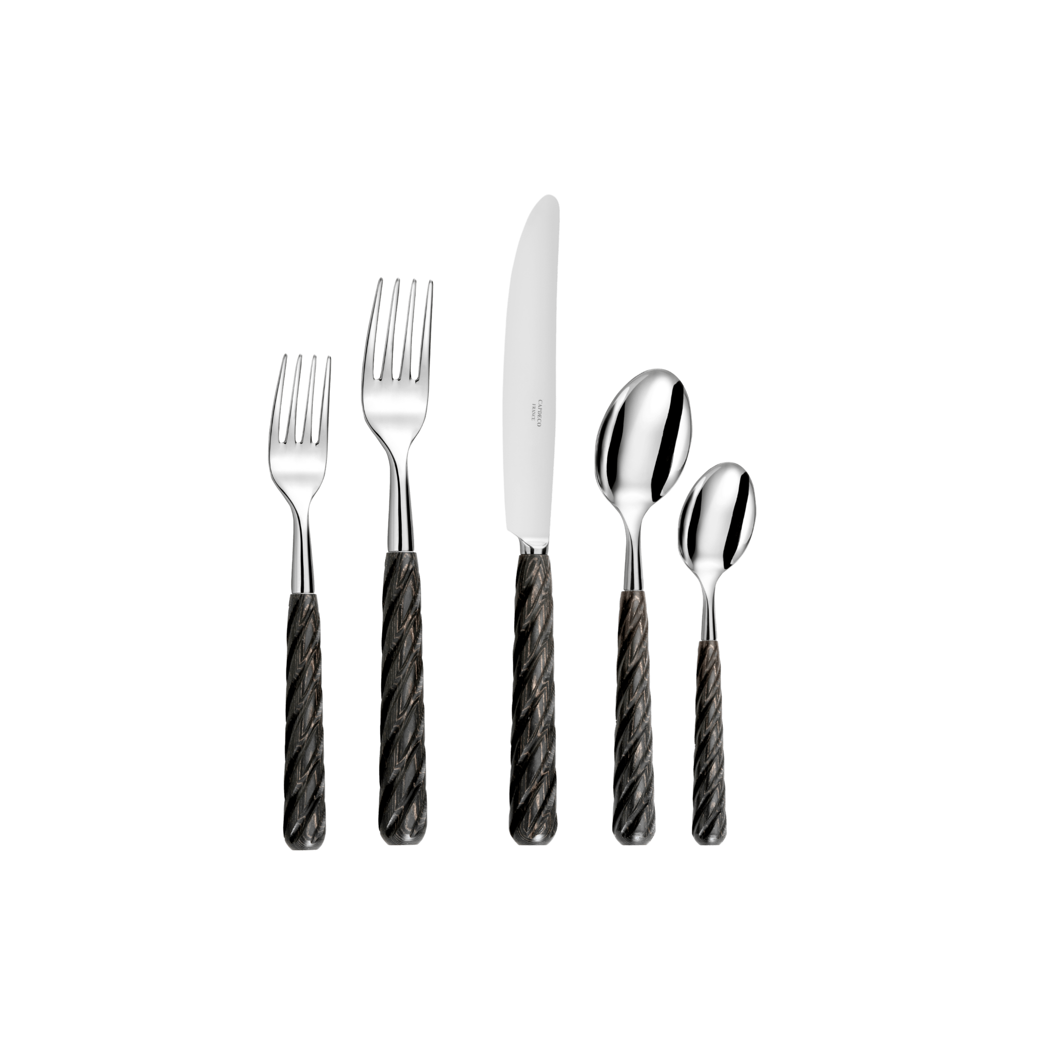 Ellipse Wood 5 Piece Place Setting