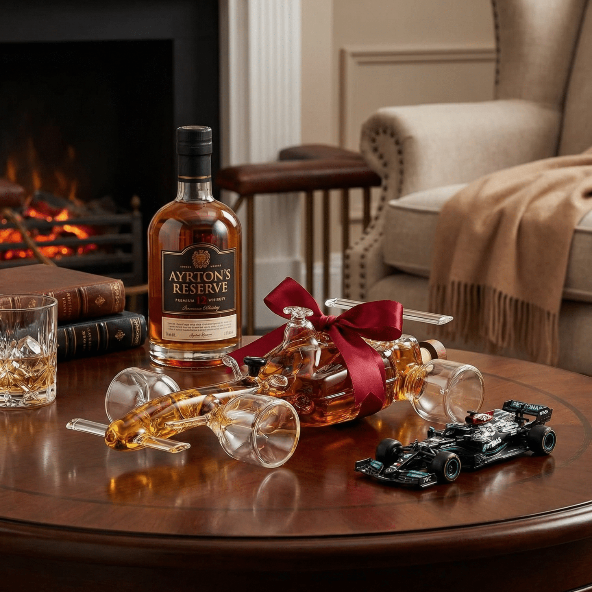 F1 Racecar Car Lover Whiskey Decanter