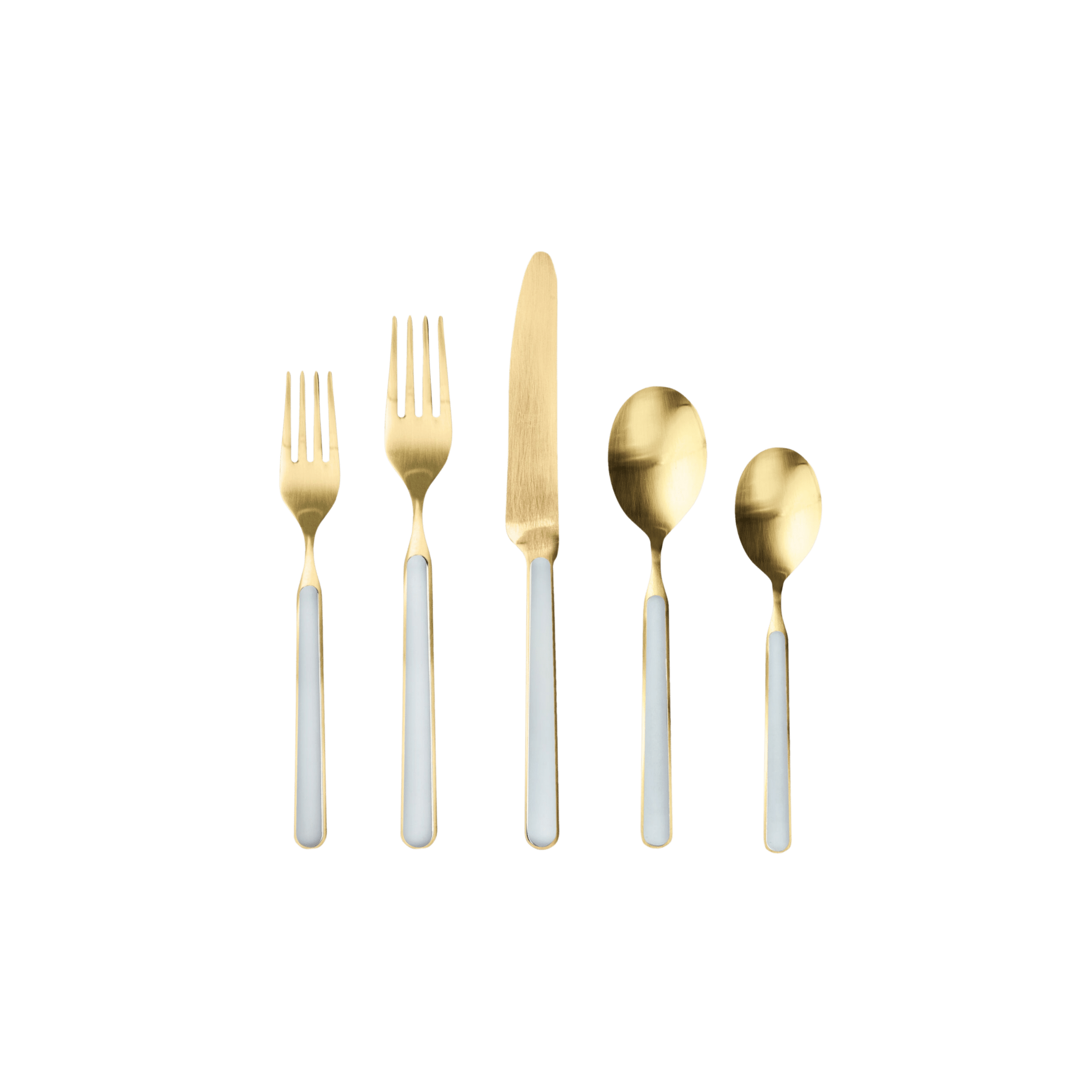 Fantasia Ice Gold Stainless Steel 5 Piece Place Setting