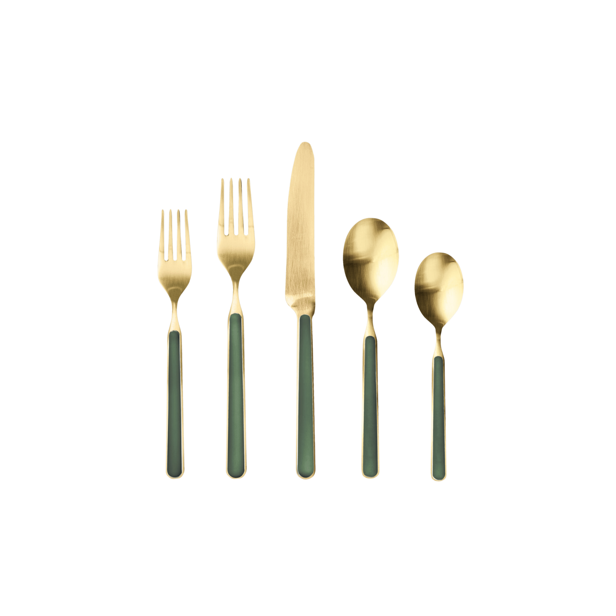 Fantasia Ice Gold Stainless Steel 5 Piece Place Setting