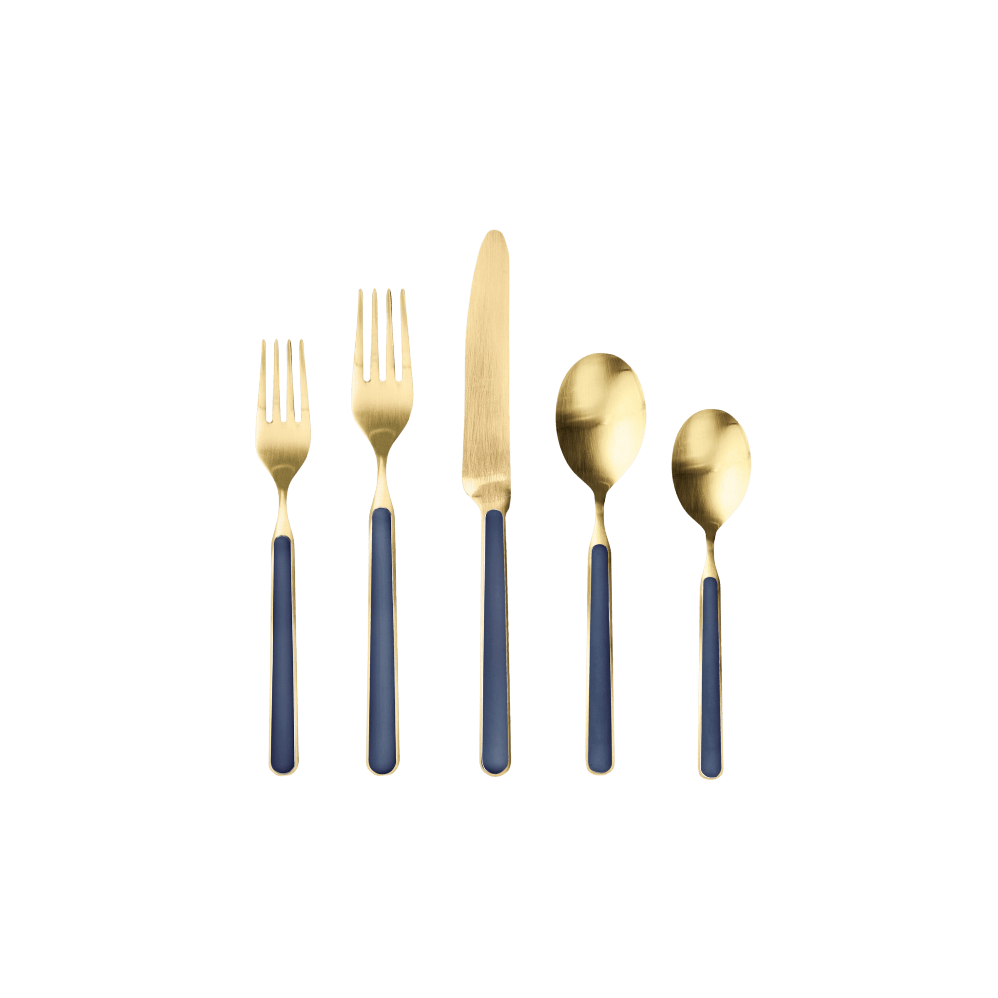 Fantasia Ice Gold Stainless Steel 5 Piece Place Setting