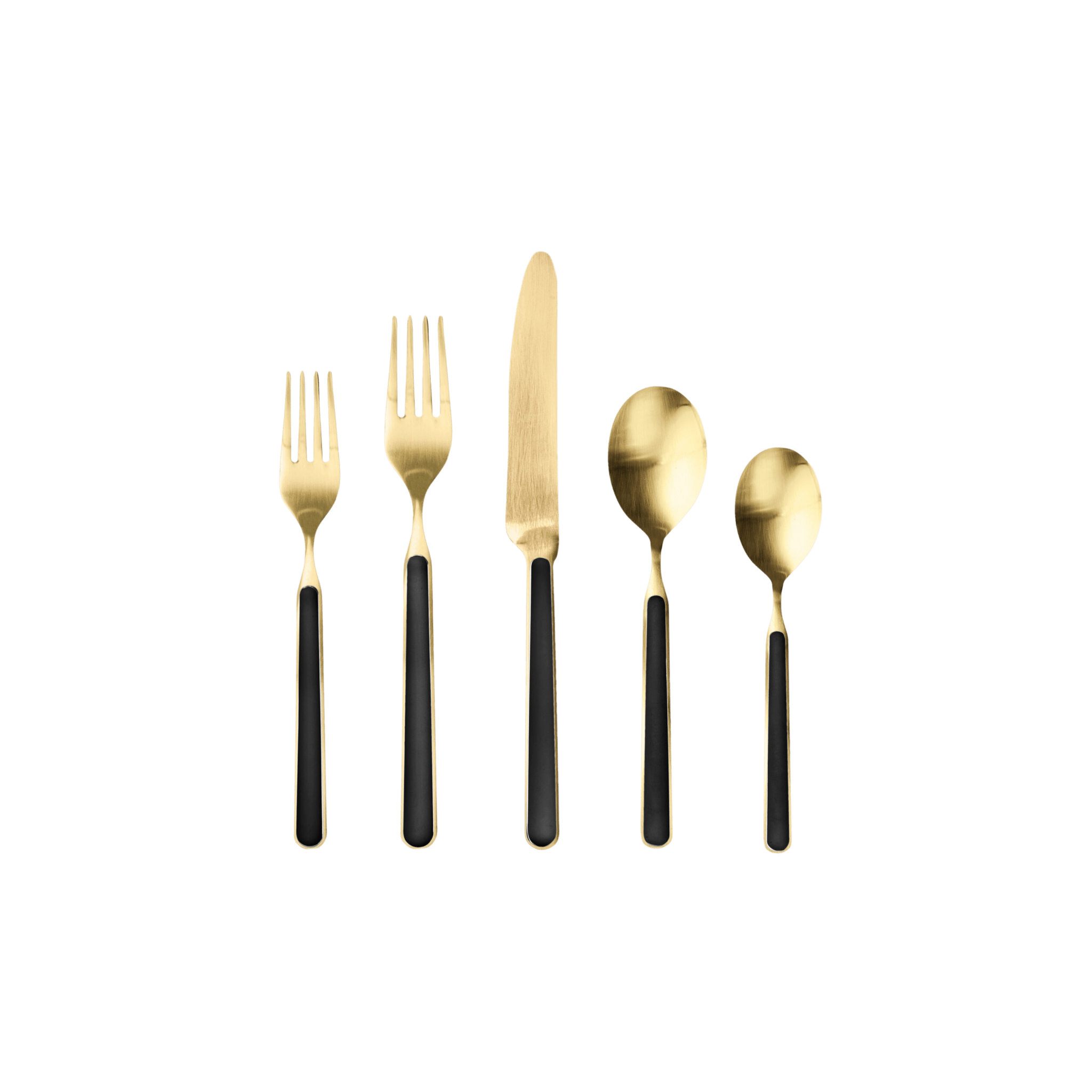Fantasia Ice Gold Stainless Steel 5 Piece Place Setting