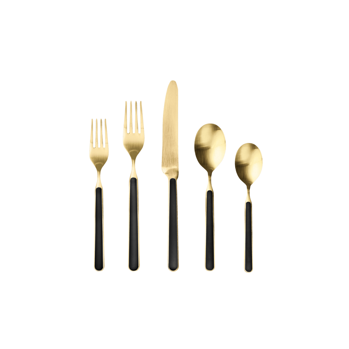 Fantasia Ice Gold Stainless Steel 5 Piece Place Setting