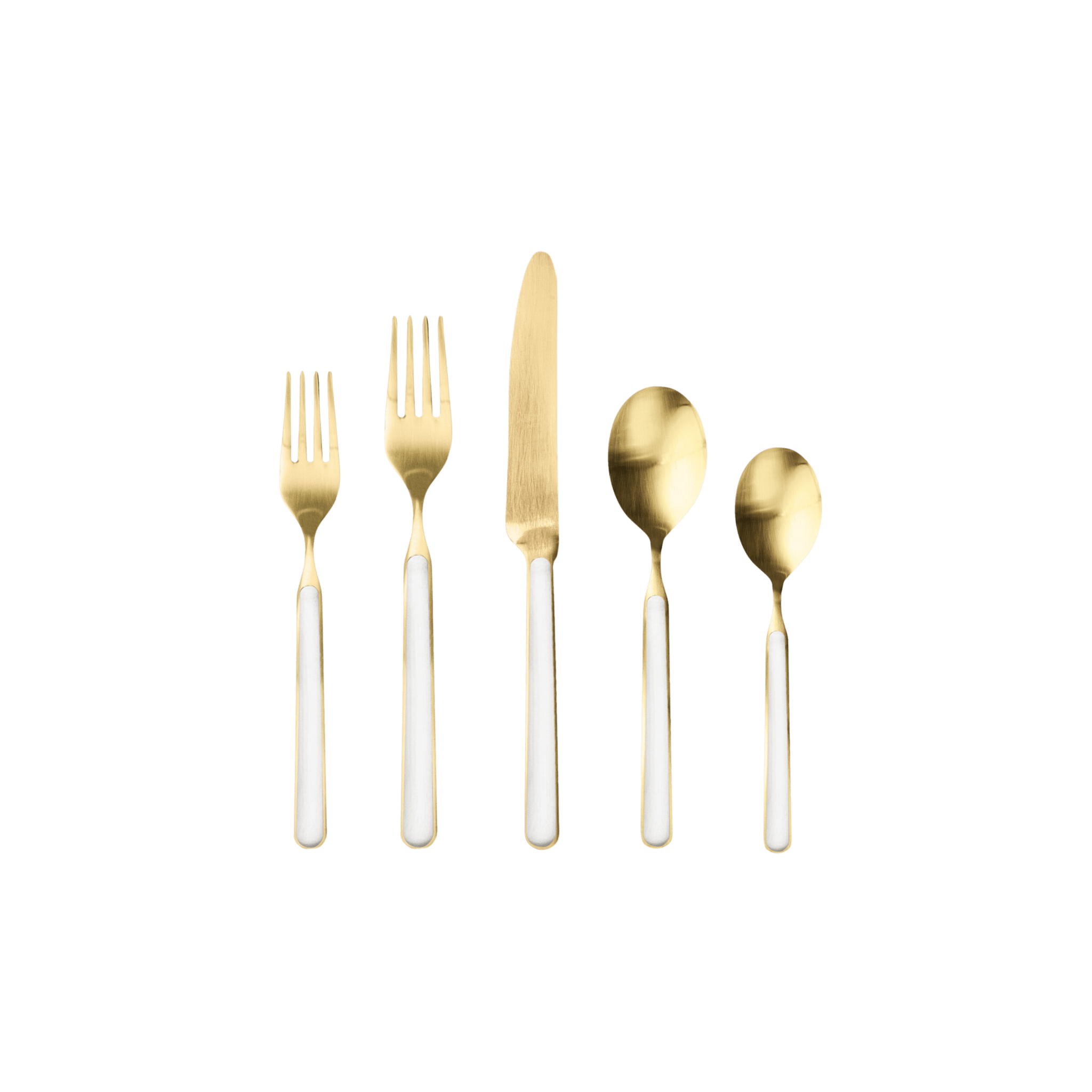Fantasia Ice Gold Stainless Steel 5 Piece Place Setting