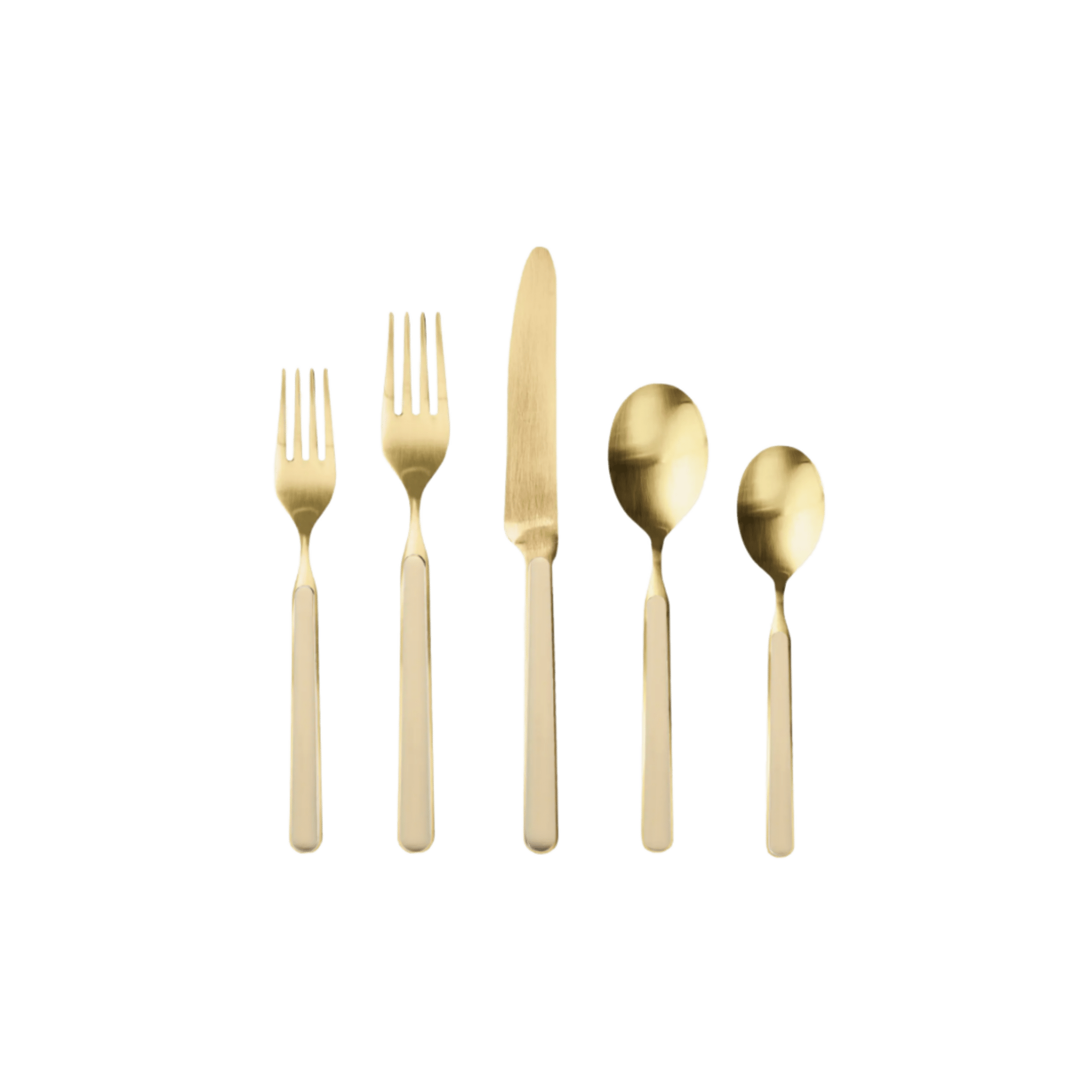 Fantasia Ice Gold Stainless Steel 5 Piece Place Setting