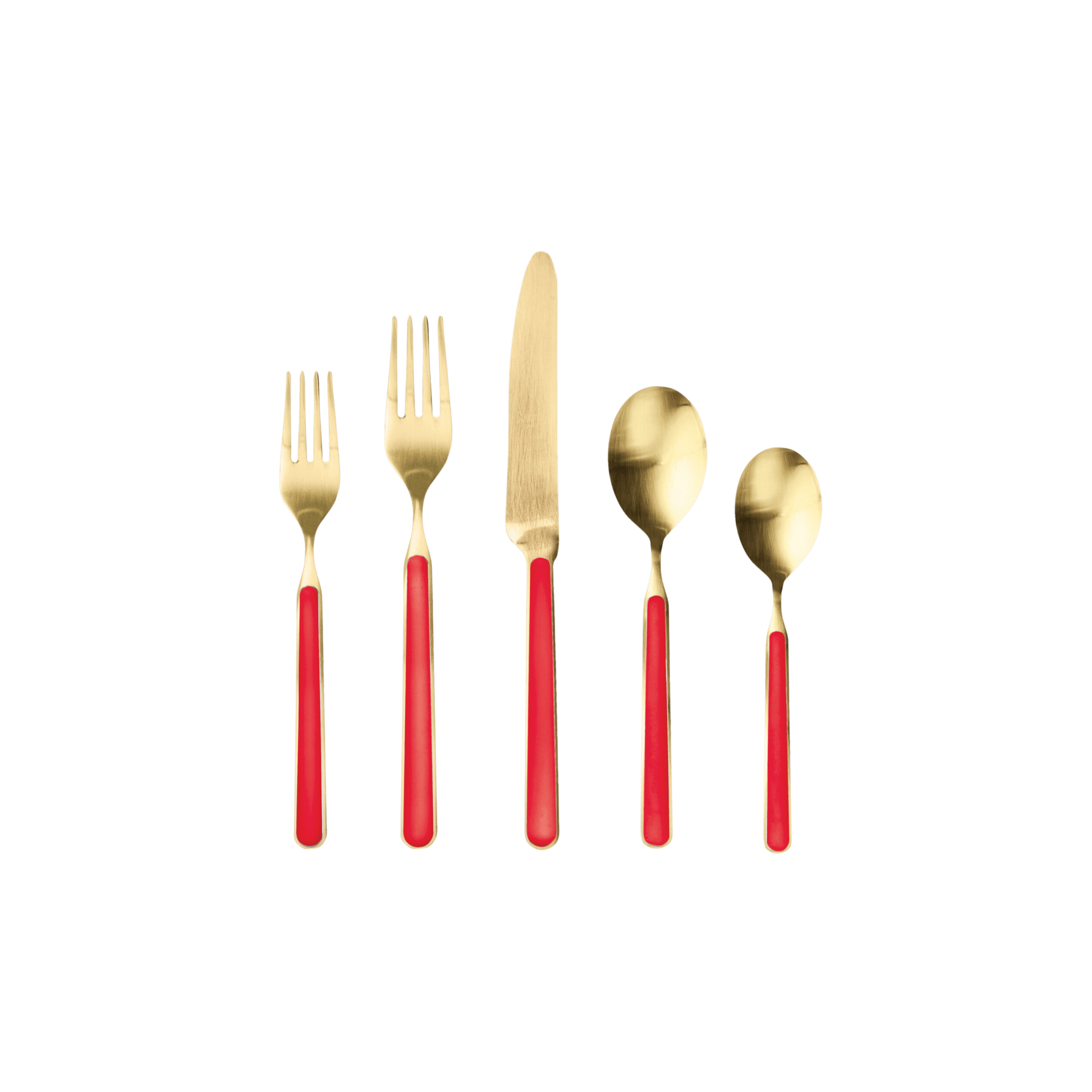 Fantasia Ice Gold Stainless Steel 5 Piece Place Setting