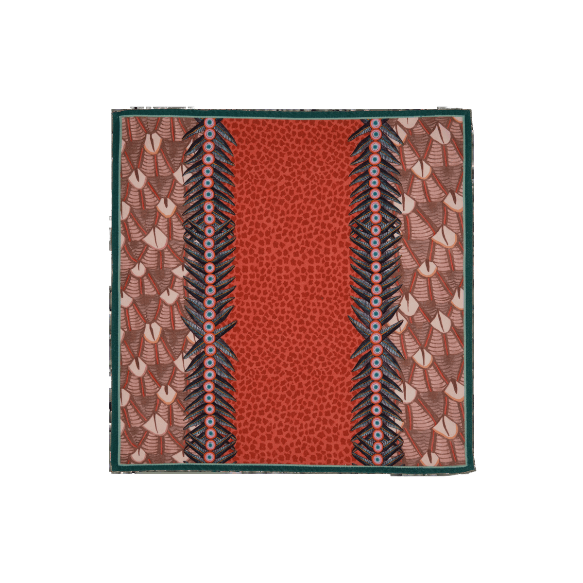 Feather Napkins in Coral - Set of 2