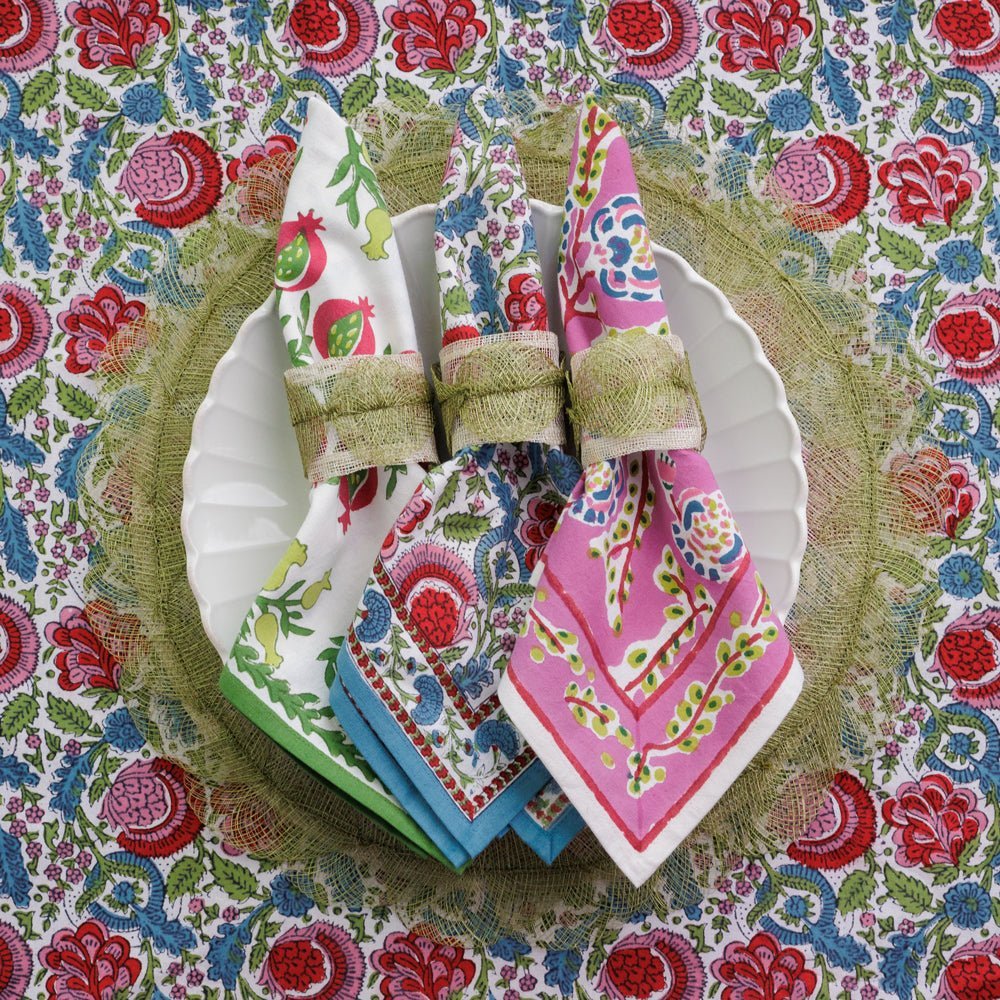 Fern Poplar Leaf Napkin Rings Set of 4