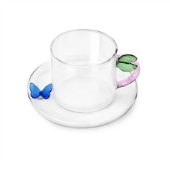 Fruits & Flowers  - Teacup with Saucer Butterfly