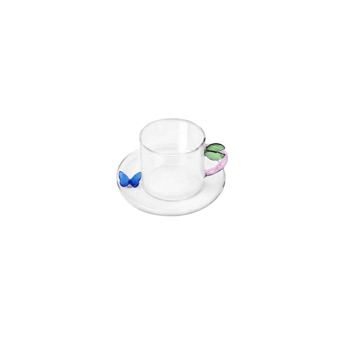 Fruits & Flowers  - Teacup with Saucer Butterfly