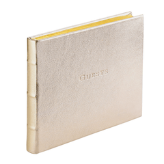 Goatskin Leather Guest Book