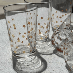 Gold Little Stars Tea Glasses - Set of 6