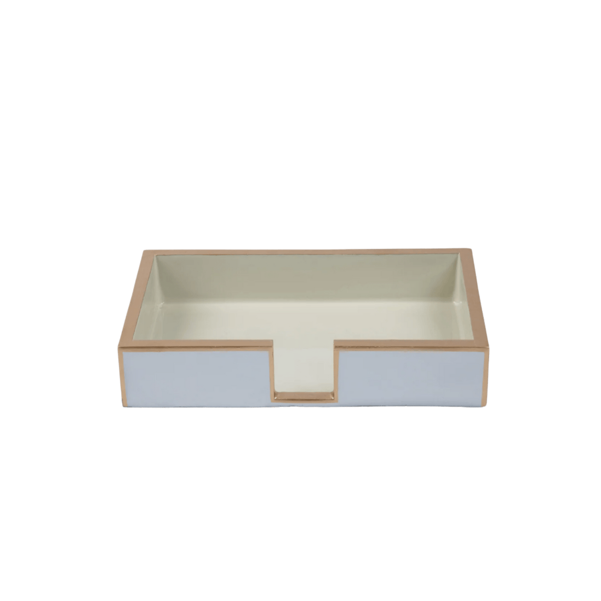 Gracie Enameled Color Block Amelia Guest Towel Tray