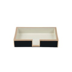Gracie Enameled Color Block Amelia Guest Towel Tray