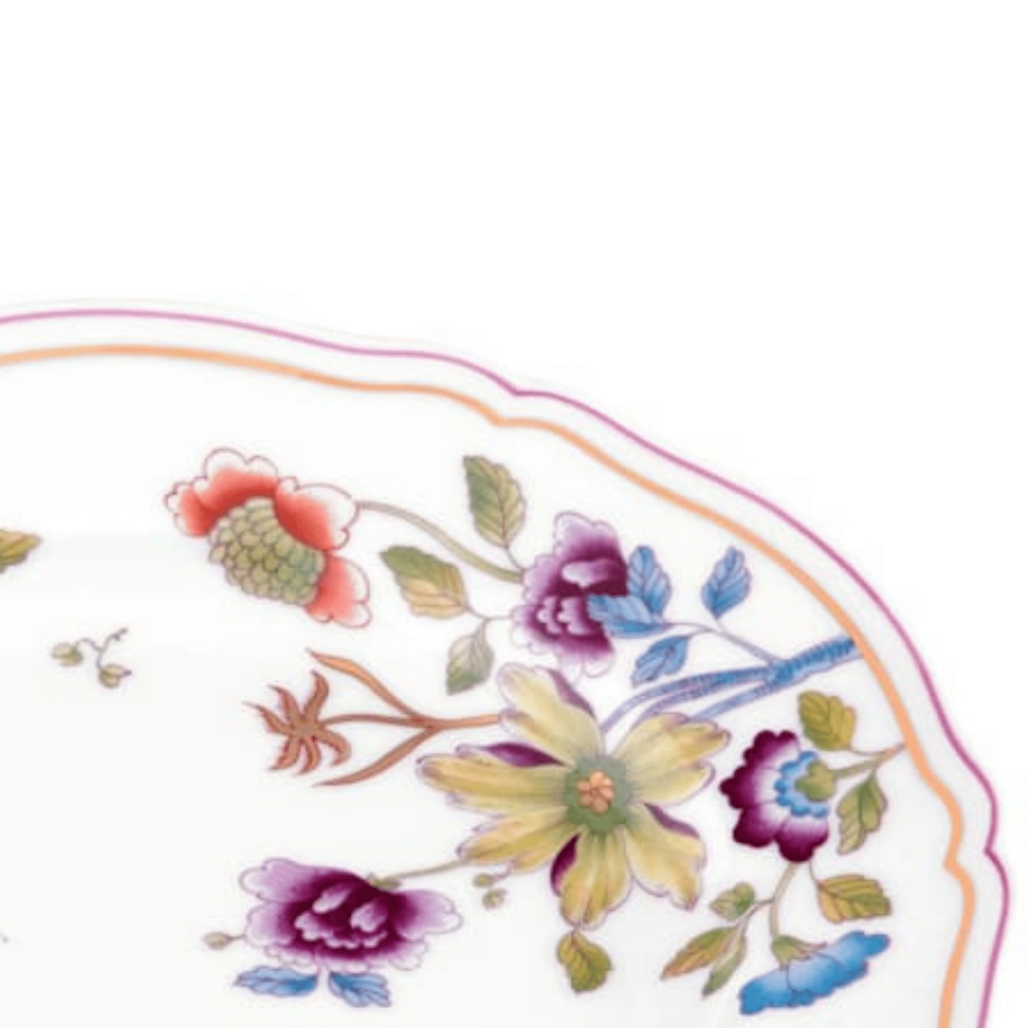 Granduca Coreana Flowers Dessert Plate