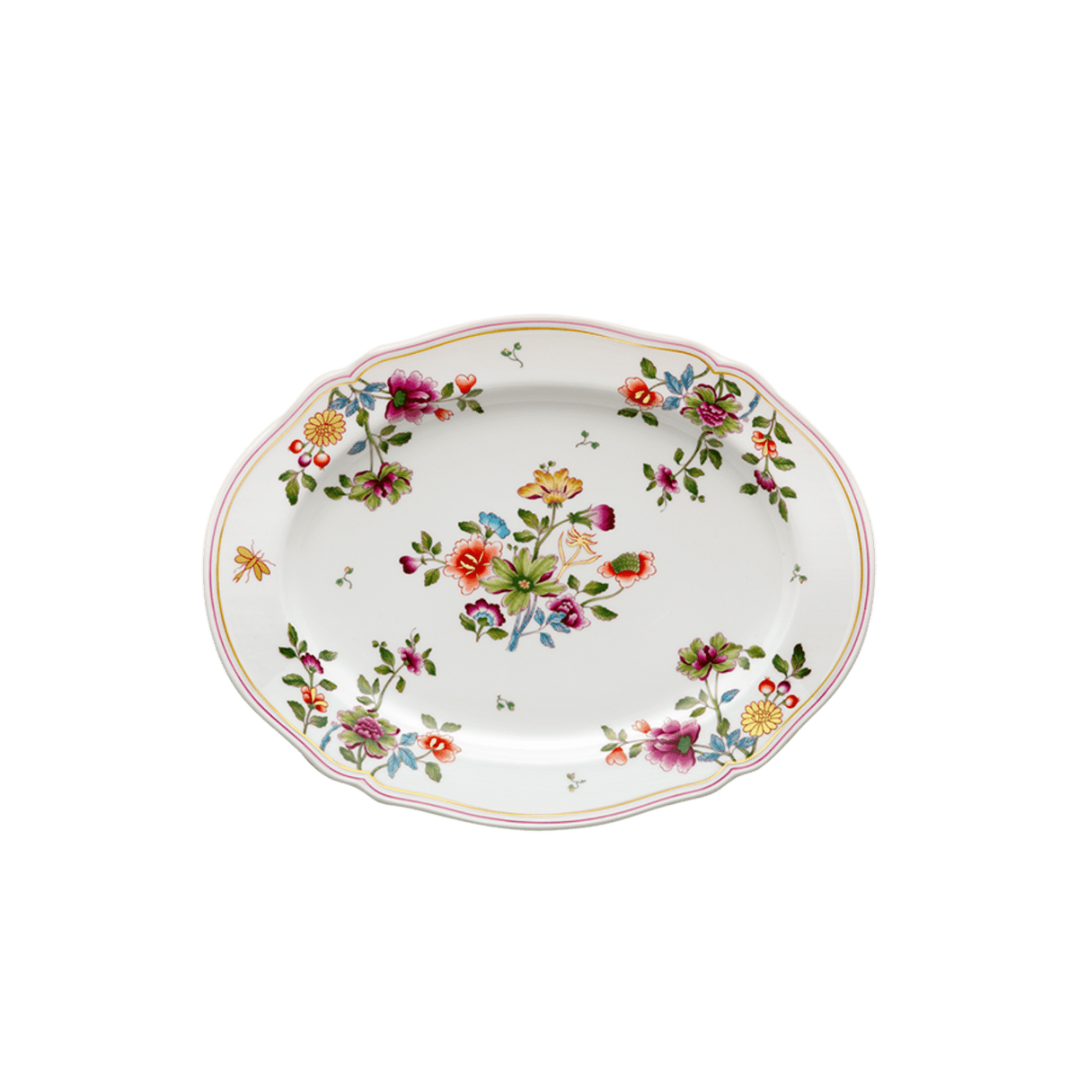 Granduca Coreana Flowers Oval Platter
