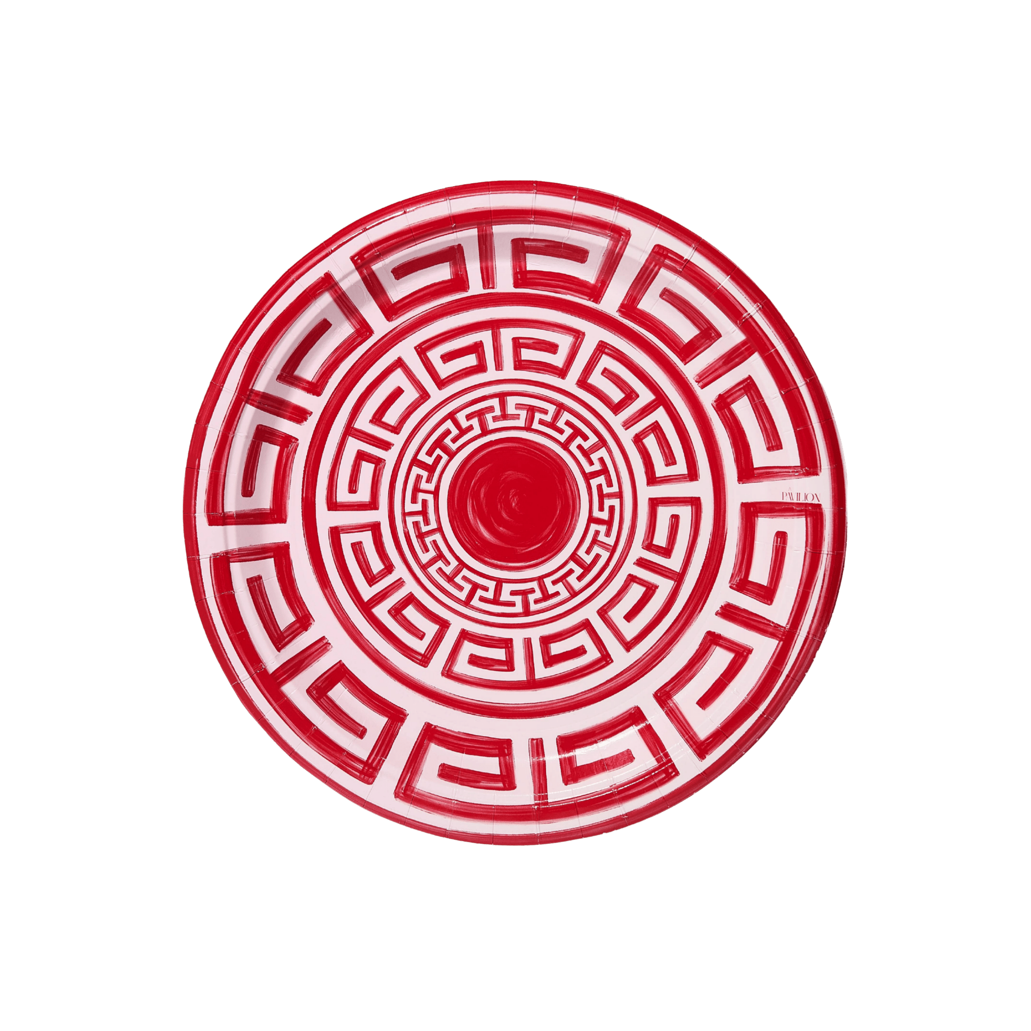 Greek Key Pavilion Dinner Plates - Pack of 8