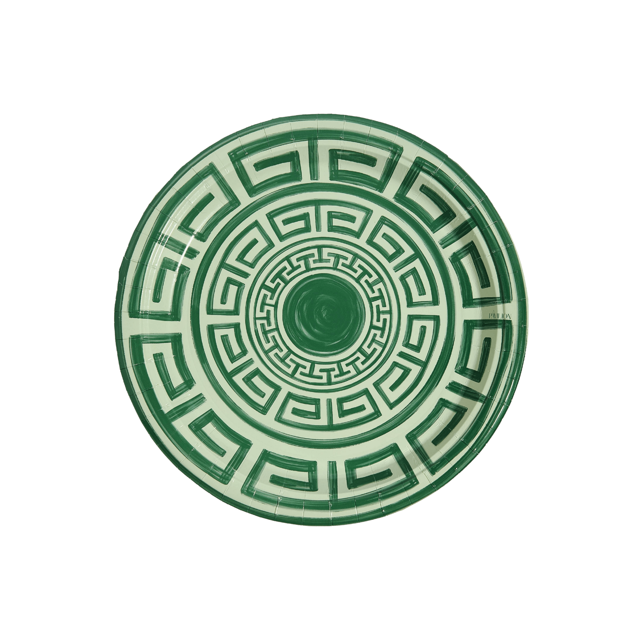 Greek Key Pavilion Dinner Plates - Pack of 8