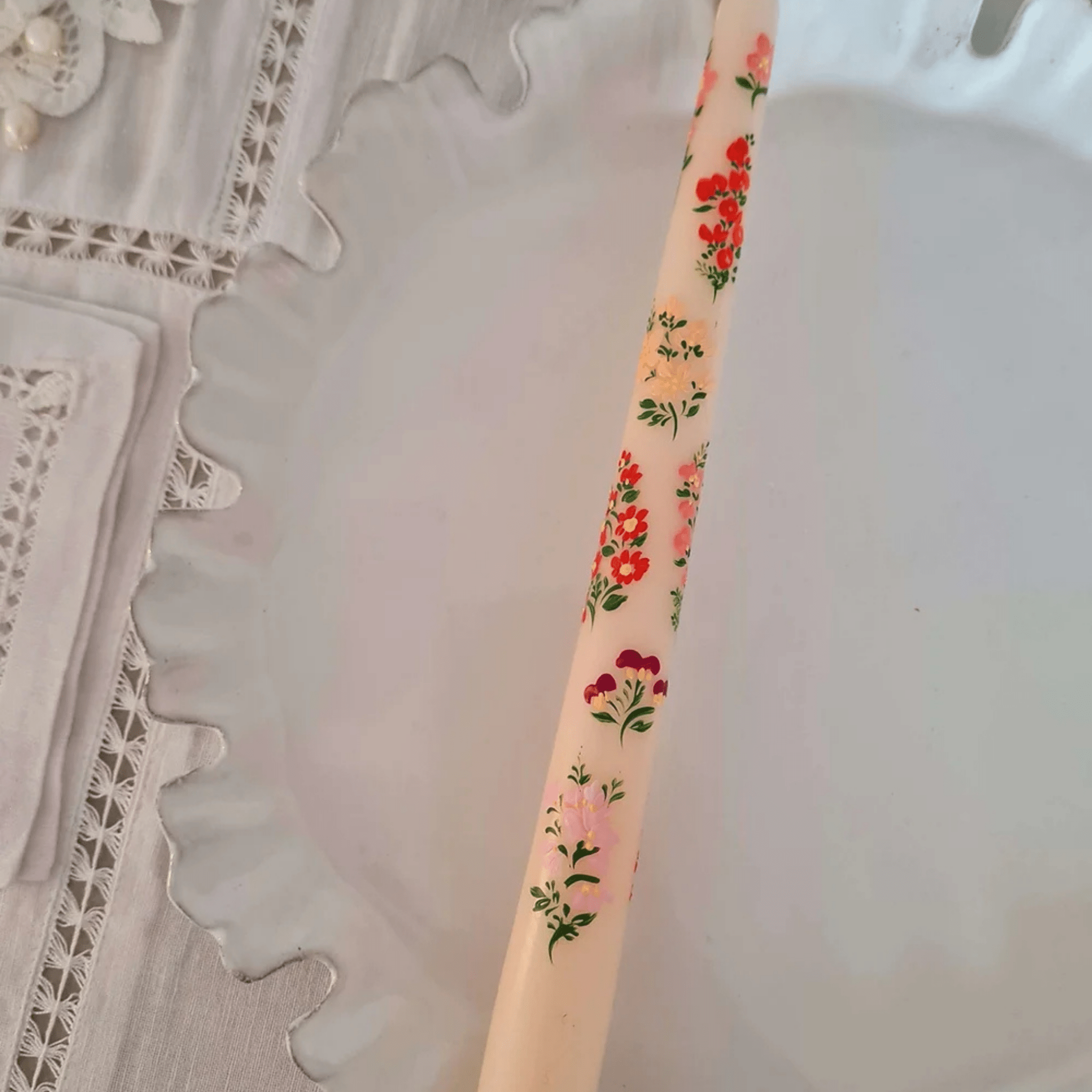 Hand Painted Summer Candle - Set of 2