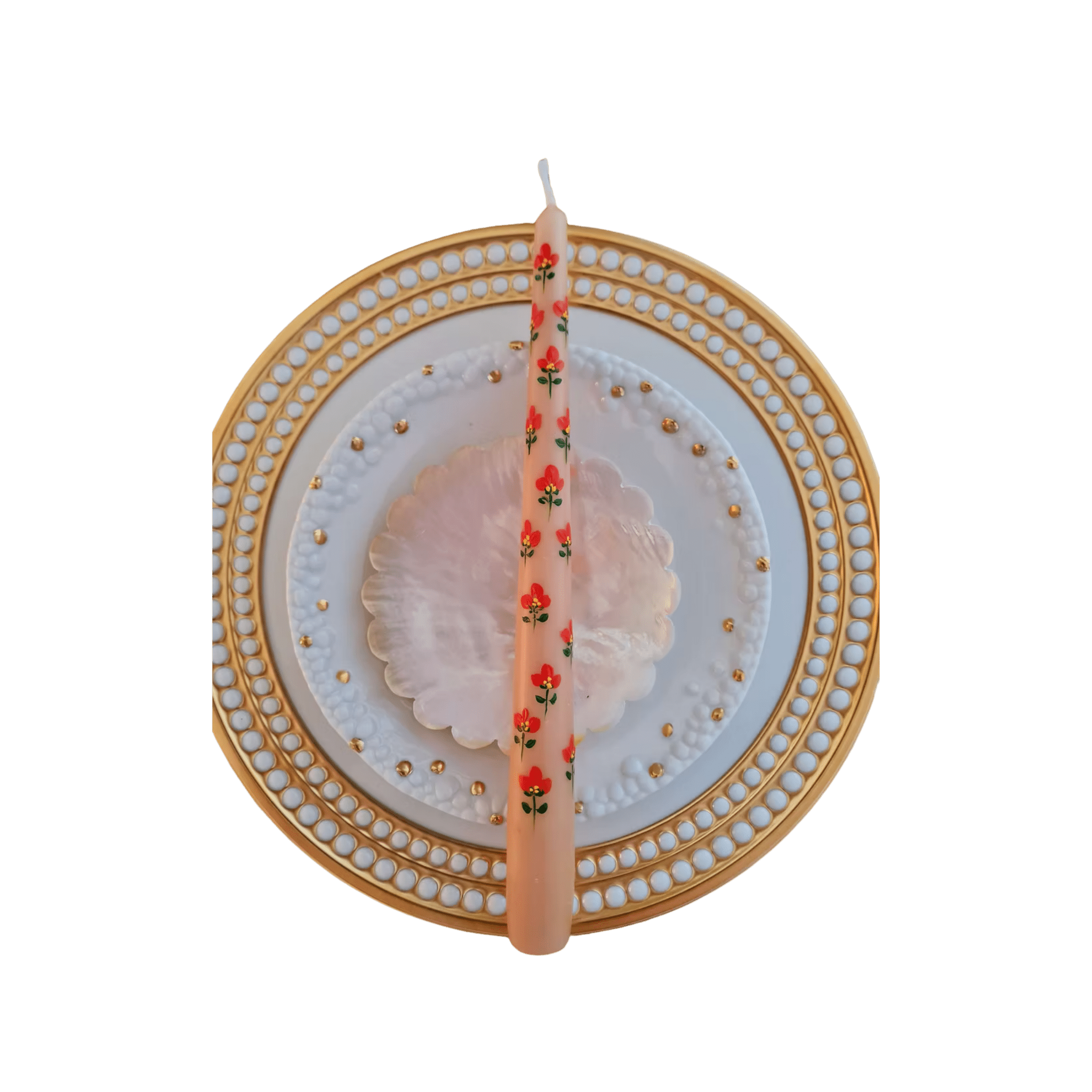Hand Painted Summer Candle - Set of 2