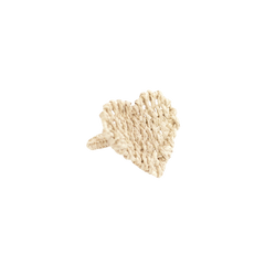 Heart Woven Napkin Ring: Natural