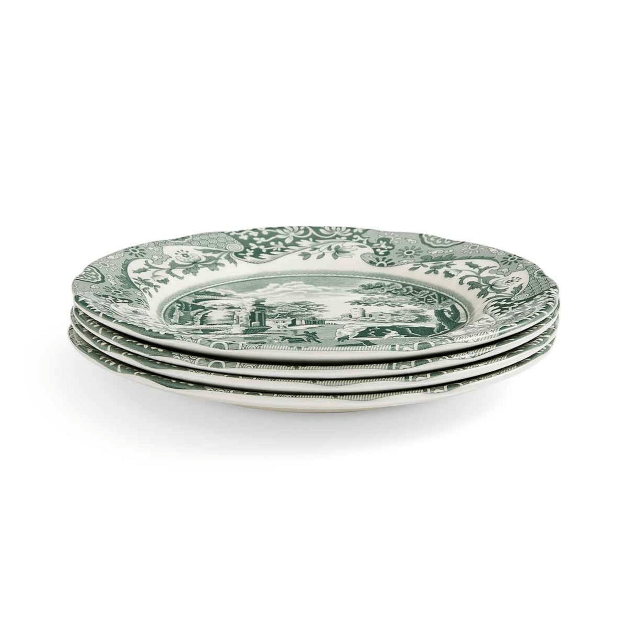 Heritage Green Italian Cereal Bowls - Set of 4