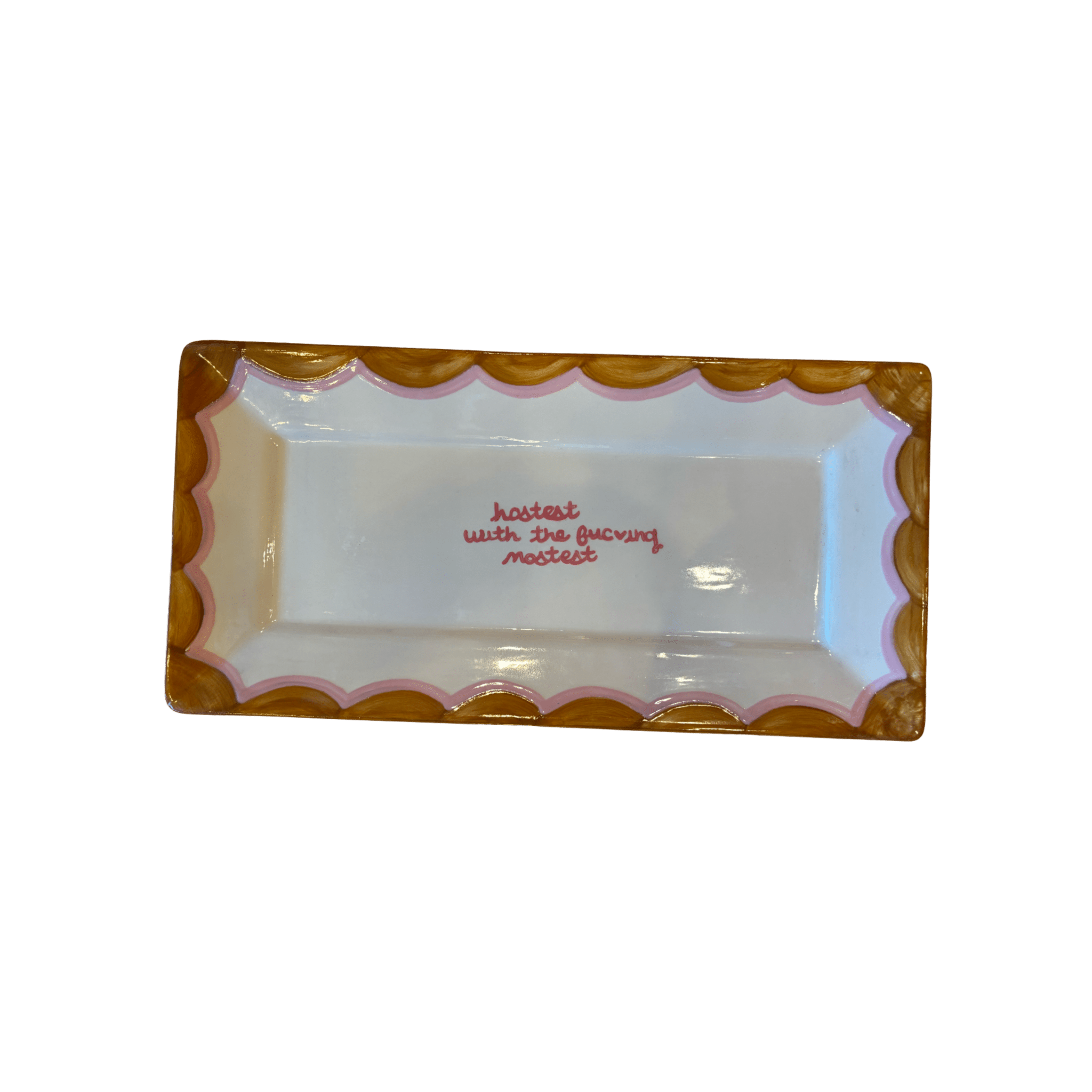 "hostess with the fucking mostest" Rectangular Serving Platter