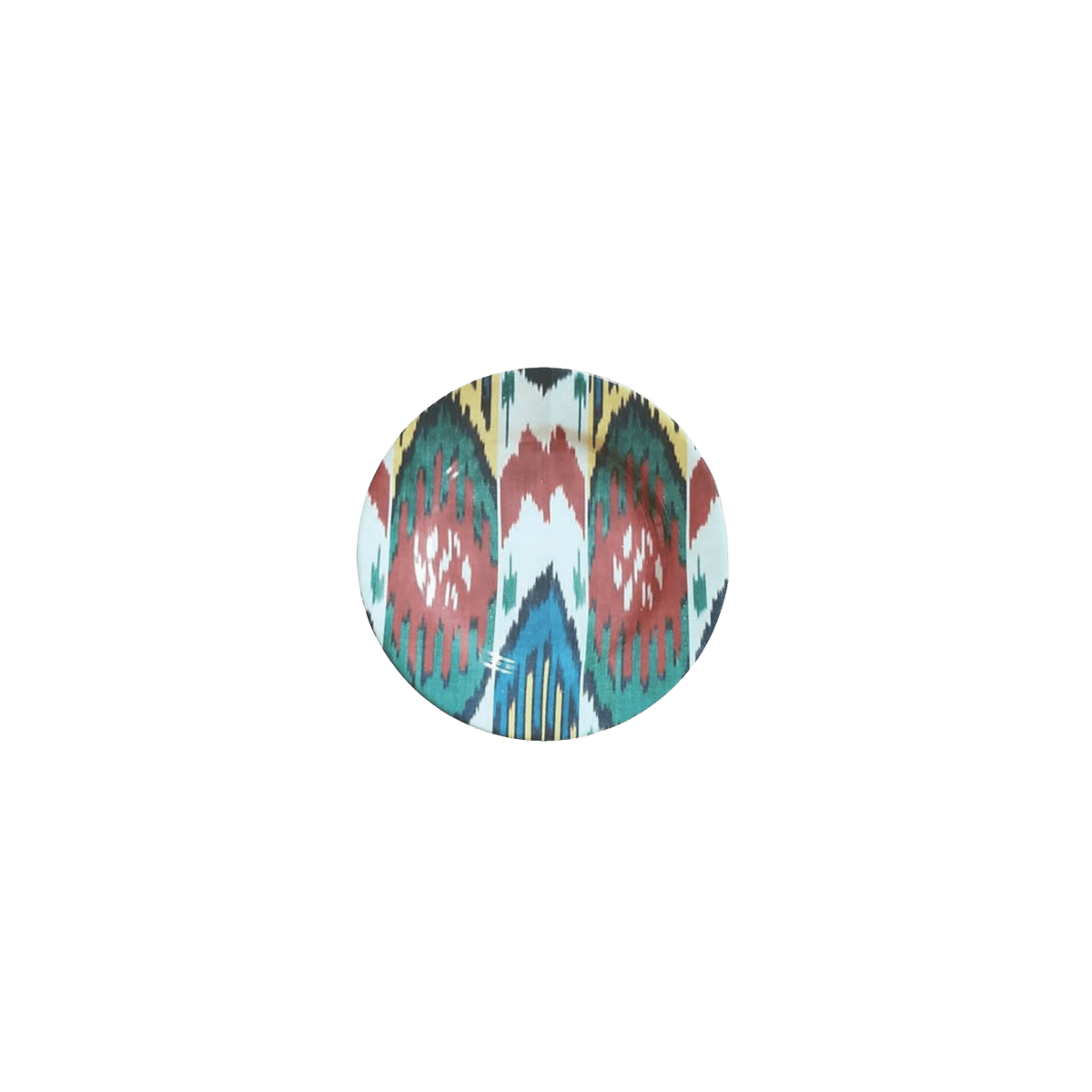 Ikat Ceramic Salad Plate in Multi