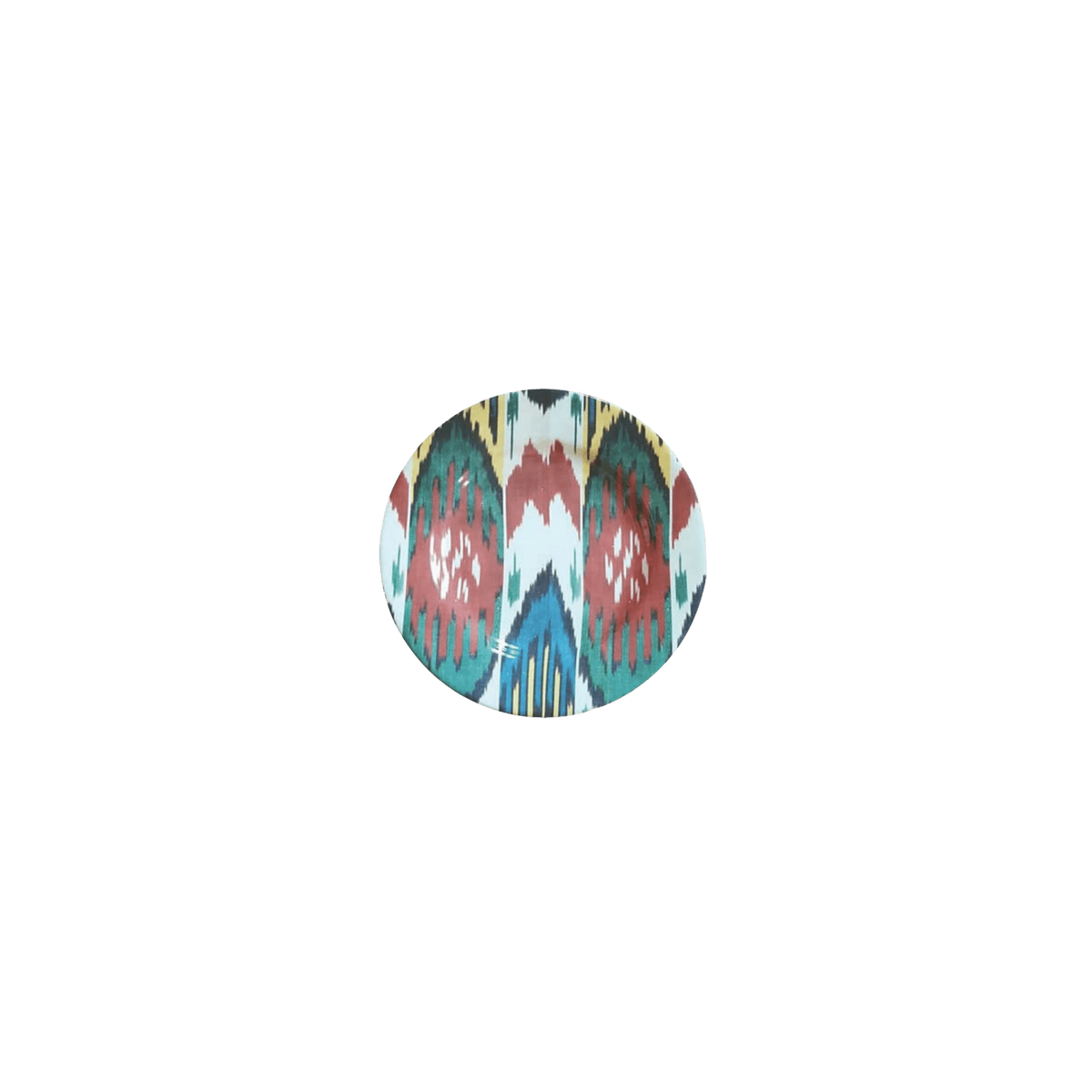 Ikat Ceramic Side Plate in Multi