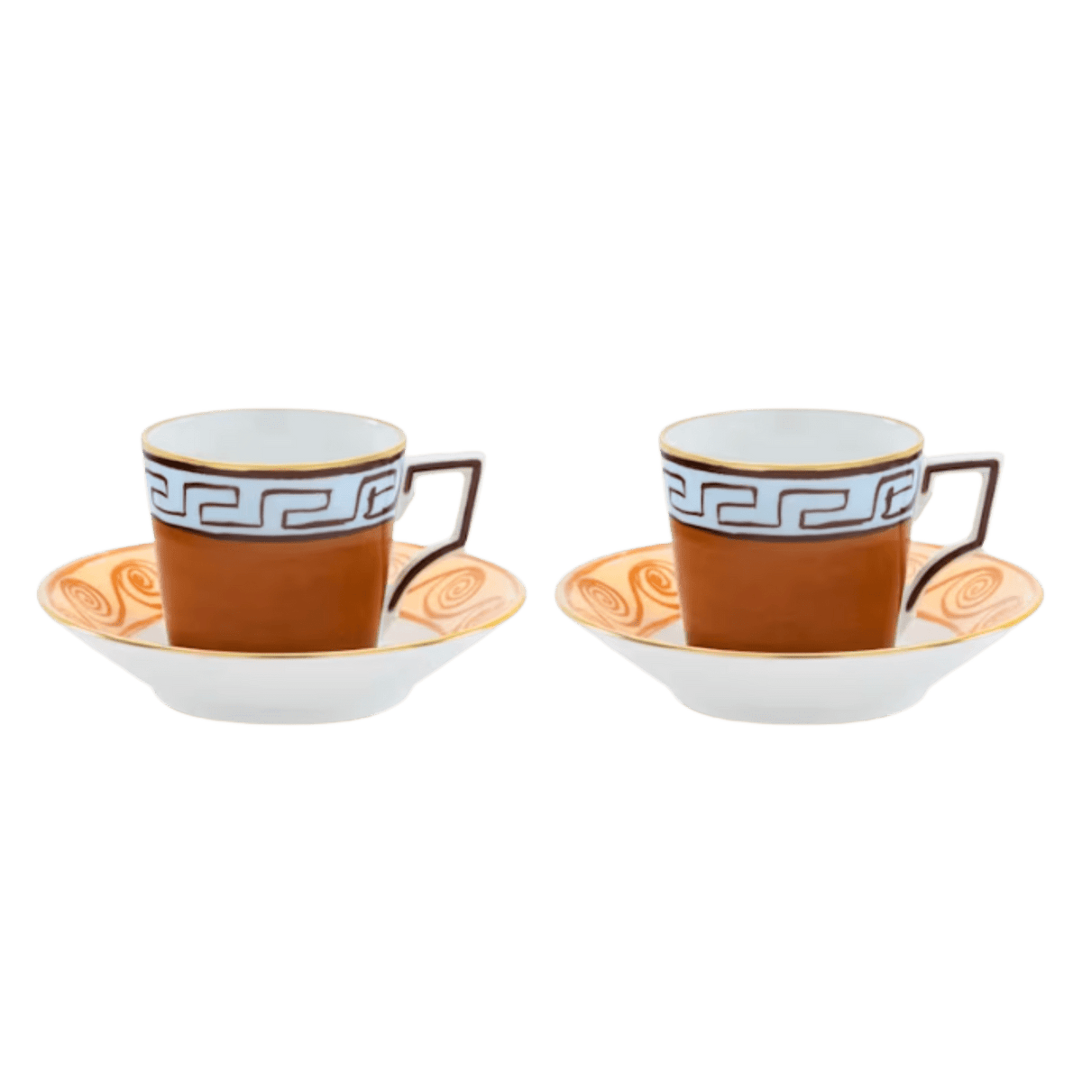 Il Viaggio Coffee Cups with Saucers - Set of 2