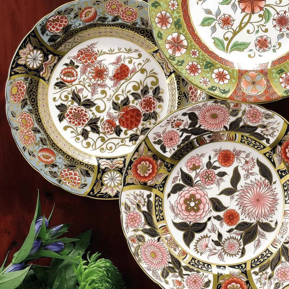 Imari Accent Pink Bouquet Plate