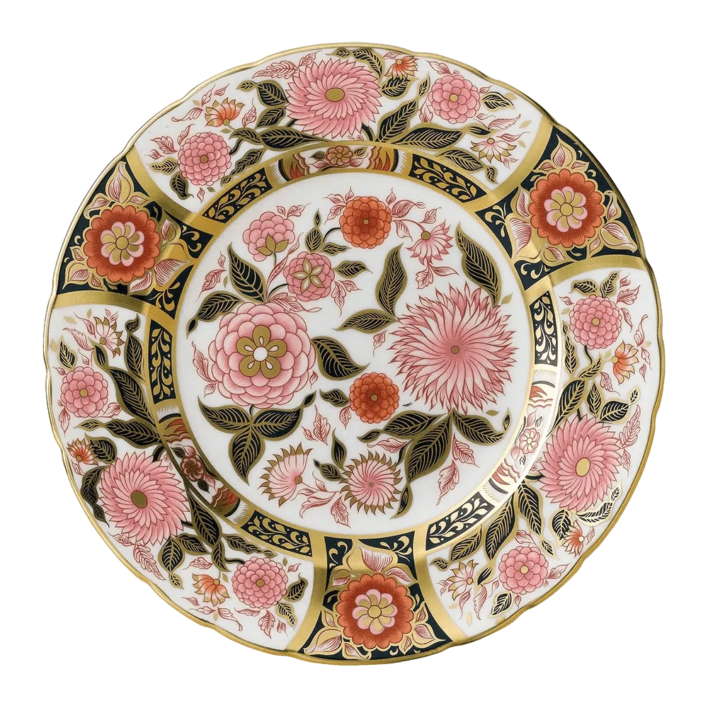 Imari Accent Pink Bouquet Plate