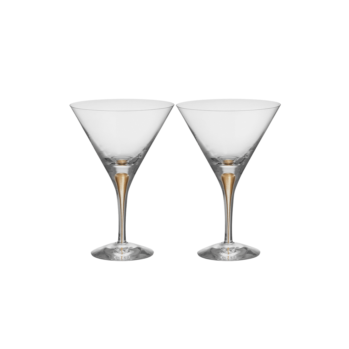 Intermezzo Gold Martini Set of 2