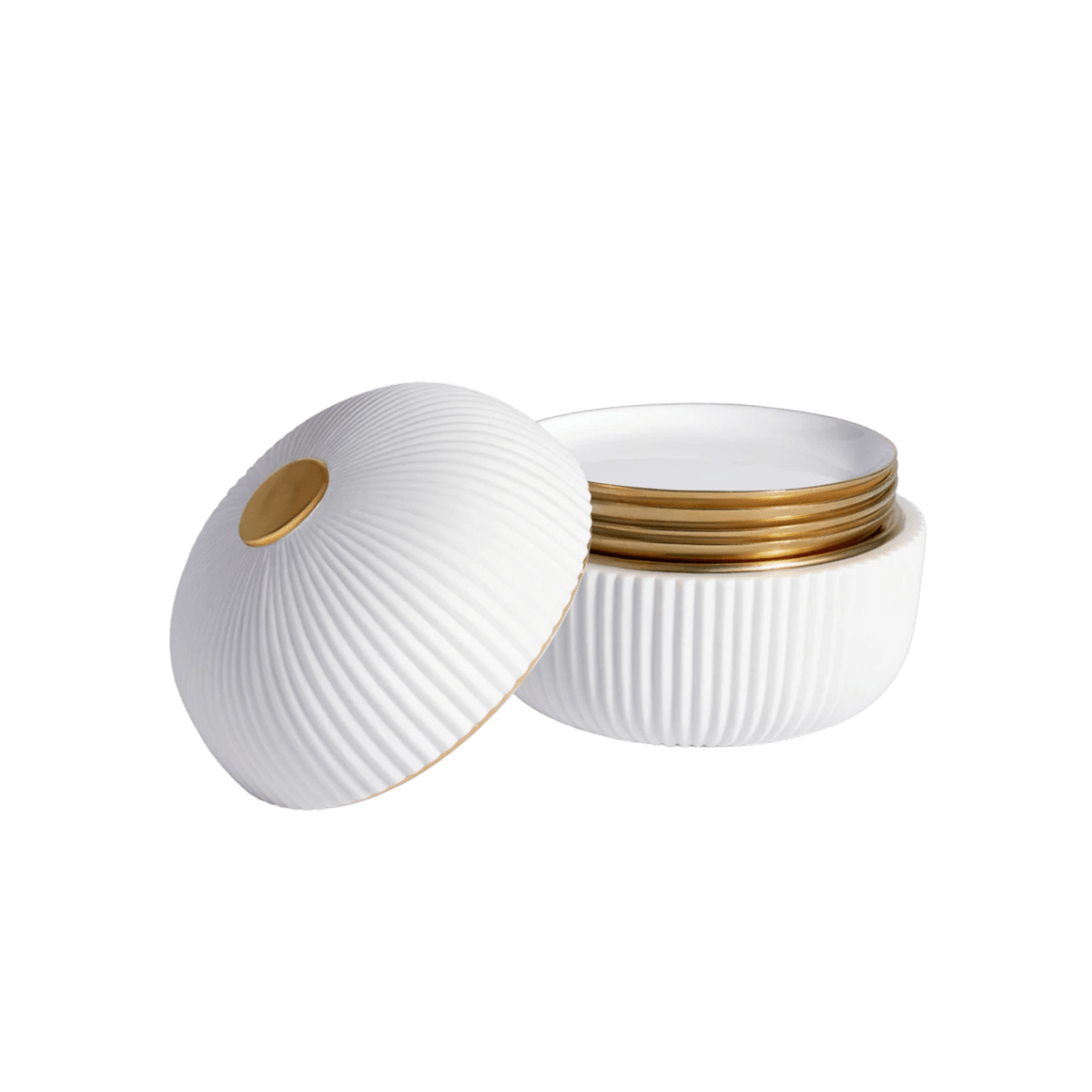 Ionic Box + Plates Set of 4