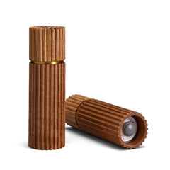 Ionic Salt + Pepper Mills Set in Natural Oak