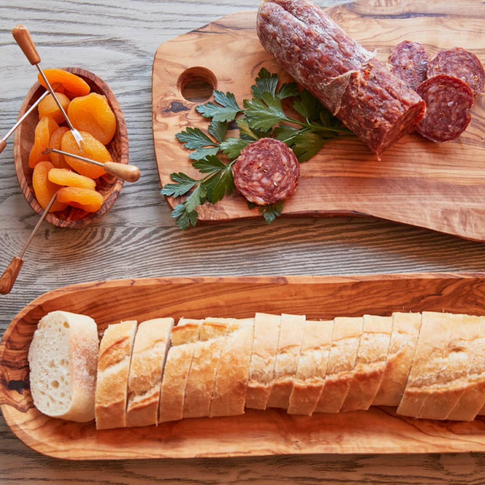 Italian Olivewood Charcuterie and Cheese Board