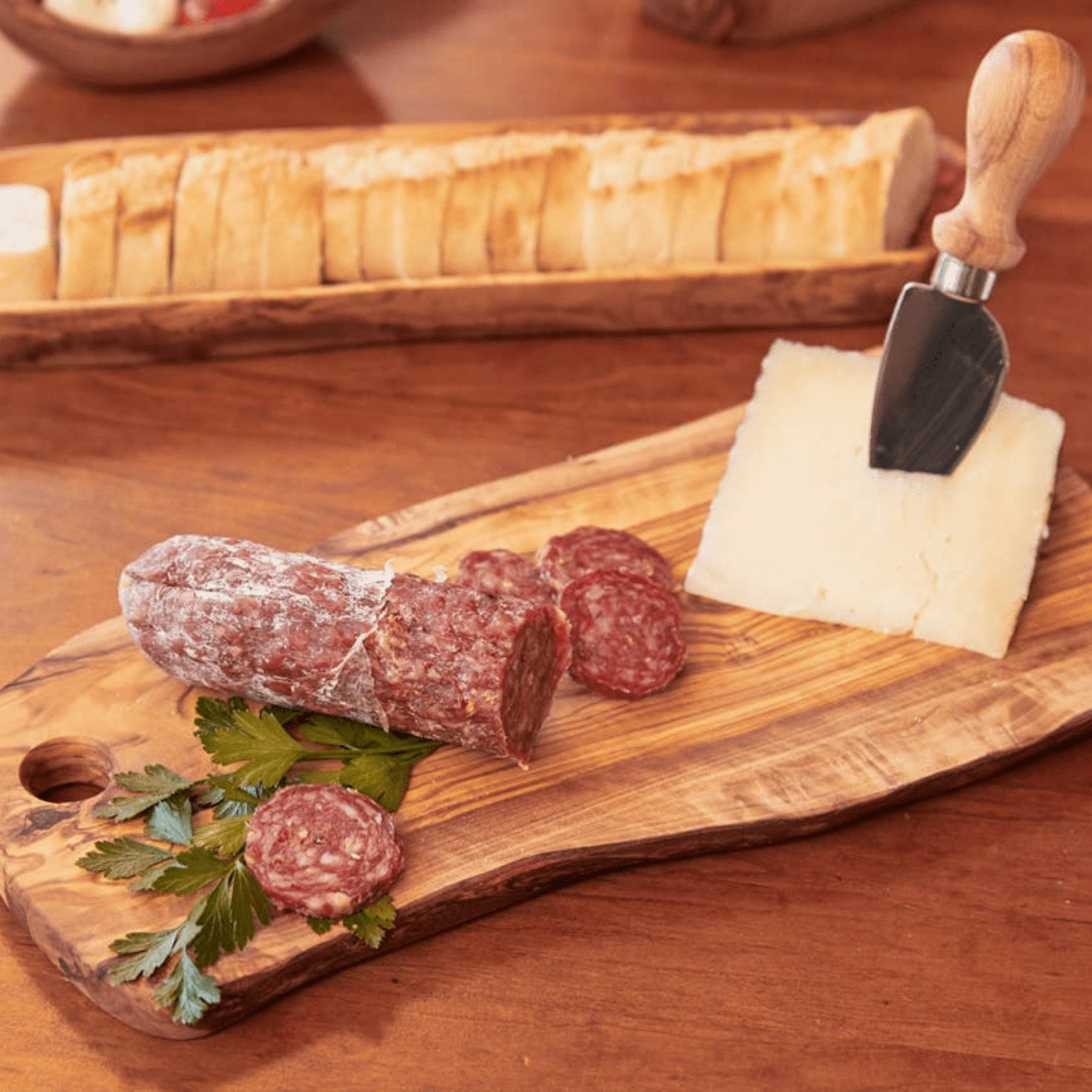 Italian Olivewood Charcuterie and Cheese Board
