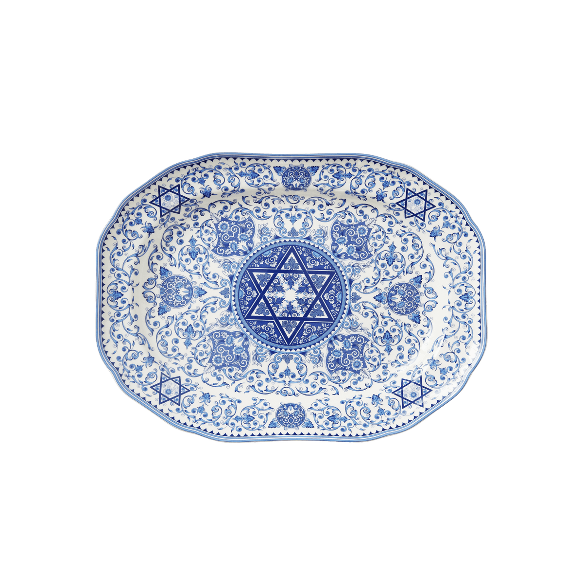 Judaica Oval Platter