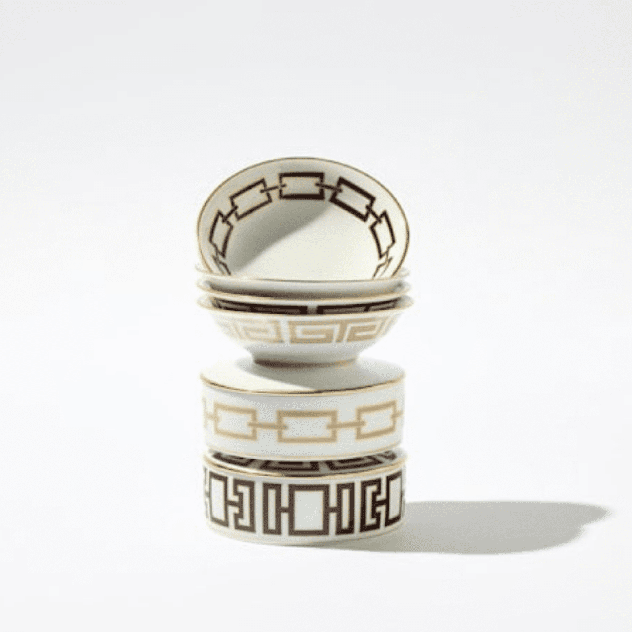 Labirinto Round Trinket Box with Cover