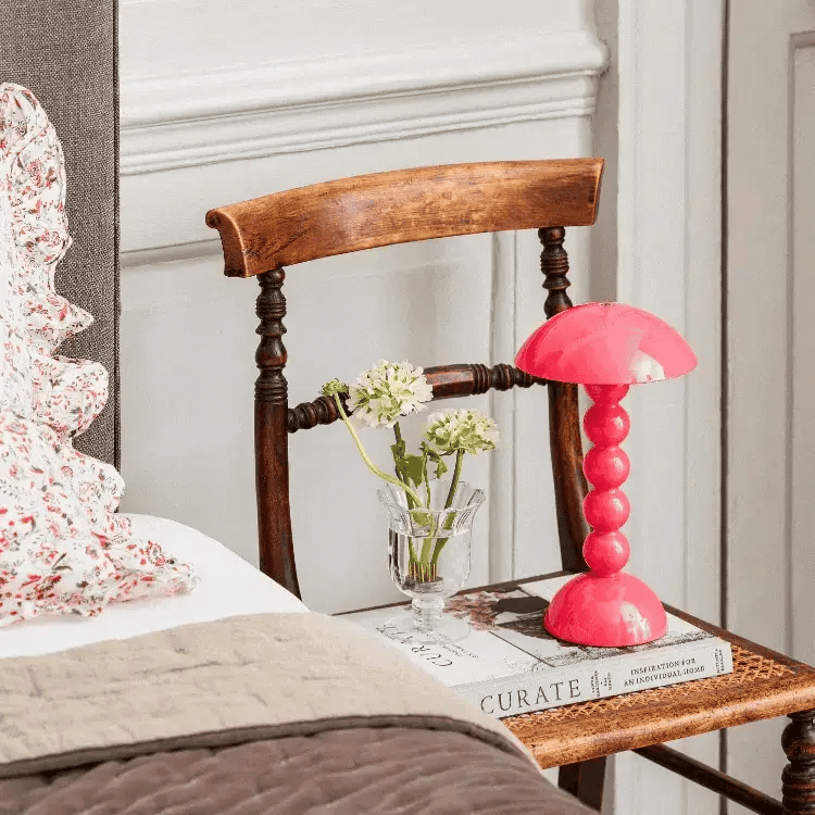 Lacquer Rechargeable Bobbin LED Lamp