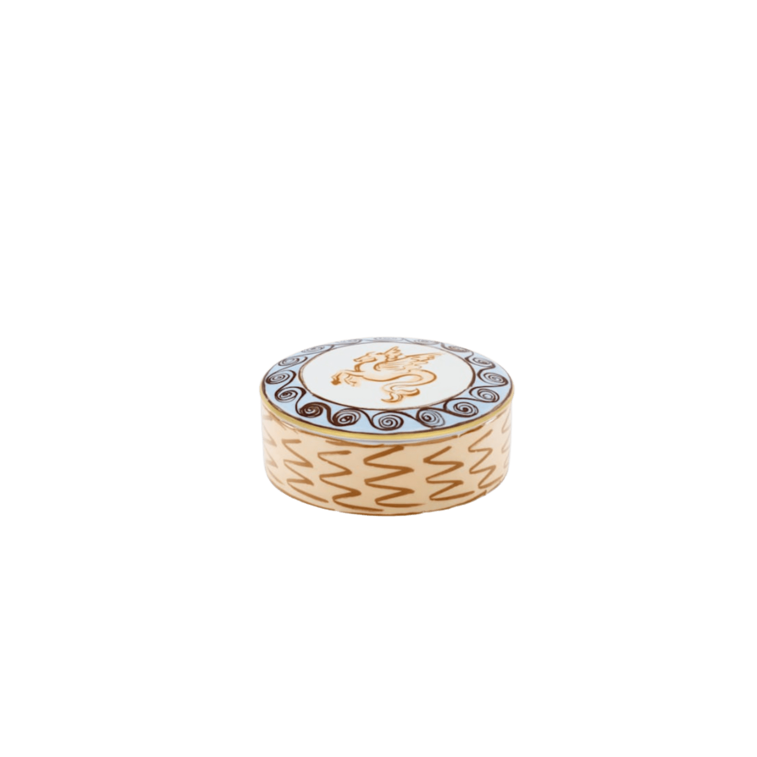 Il Viaggio Round Trinket Box with Cover