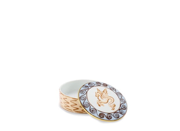 Il Viaggio Round Trinket Box with Cover