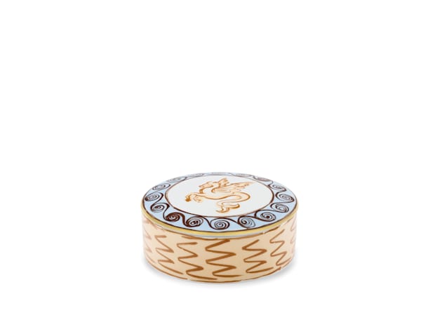 Il Viaggio Round Trinket Box with Cover