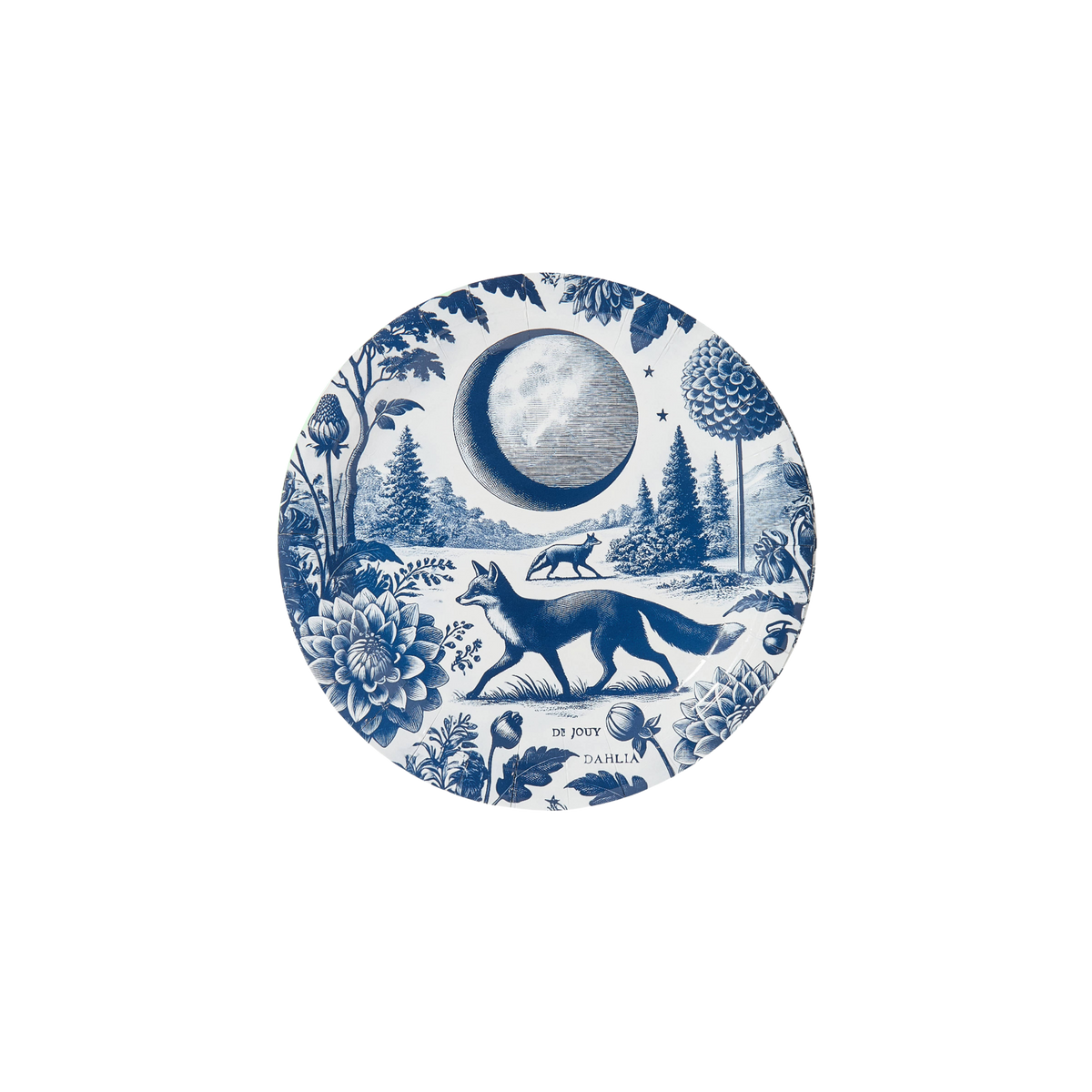 Dahlia Fox Toile Dessert Plates - Pack of 8
