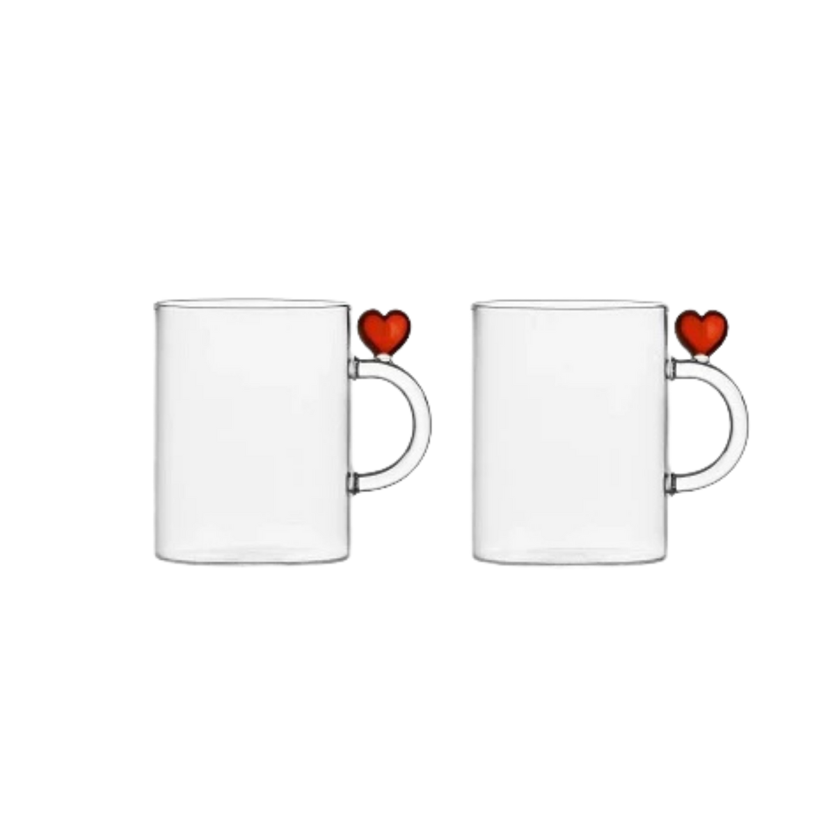 Cuore Heart Mugs - Set of 2